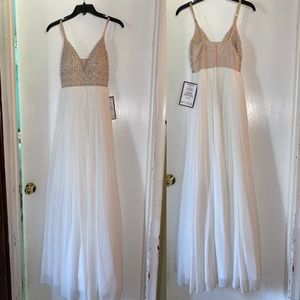 Beaded long prom gown
